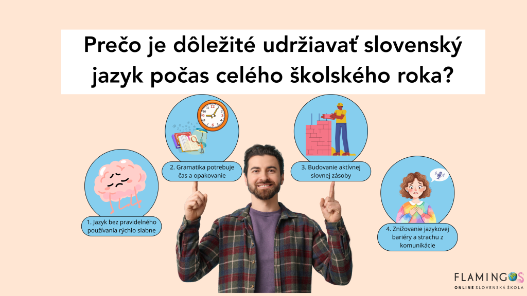 Prečo je dôležité udržiavať slovenský jazyk počas celého školského roka?